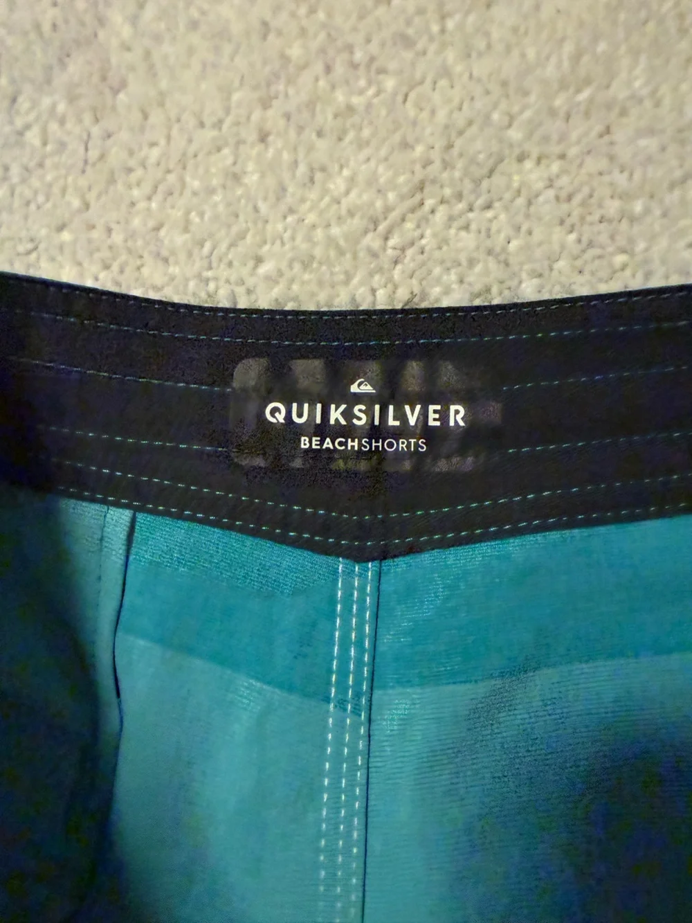 Quiksilver Blue Teal Boardshorts Swim Trunks Beach Shorts Surfsilk Tijuana 19